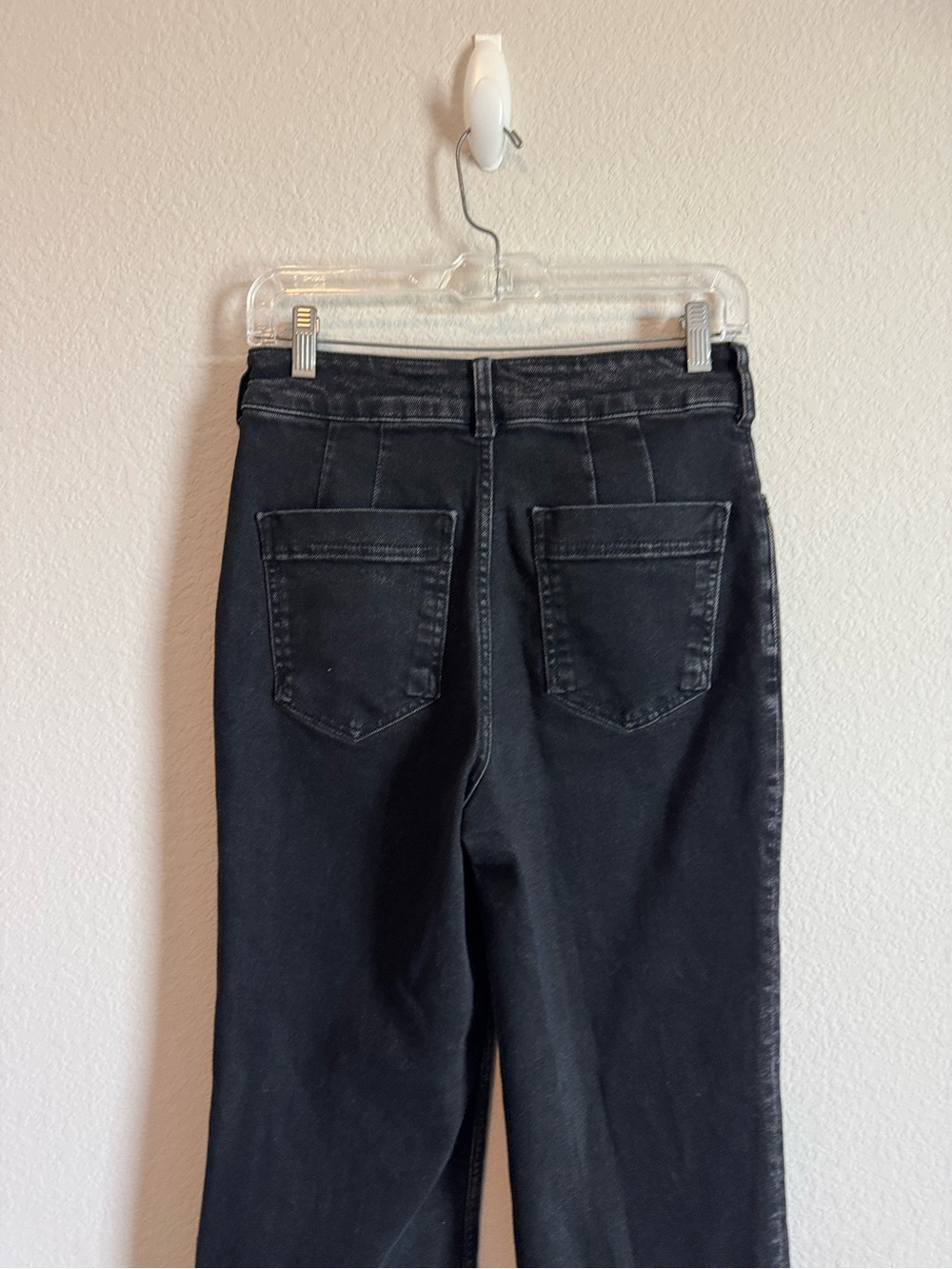 Anthropologie Pilcro The Skipper Black Wash Wide Leg Jeans Size 27 - Picture 6 of 8